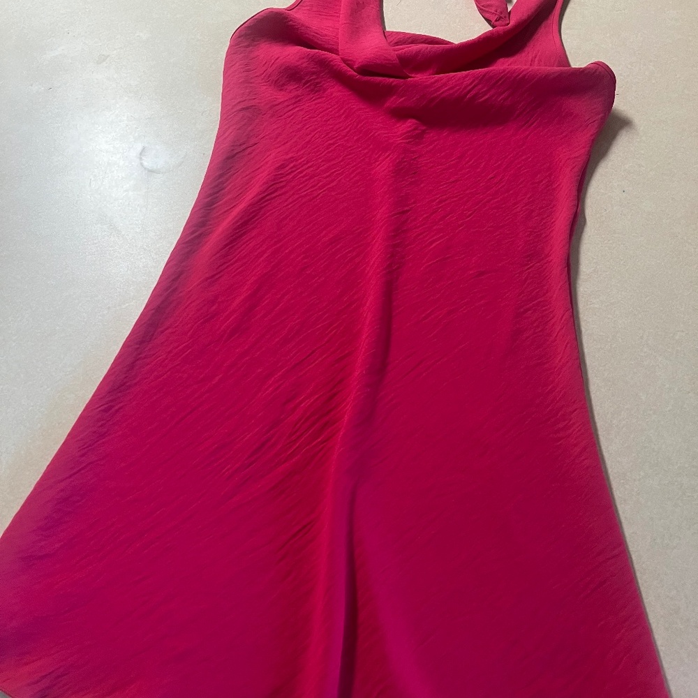 Hot Pink halter dress